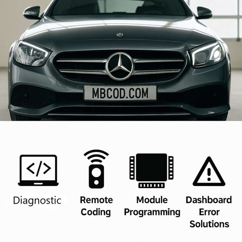 Alt text: MBCOD Box – Mercedes OBD2 Bluetooth Diagnostic Tool by MBCOD