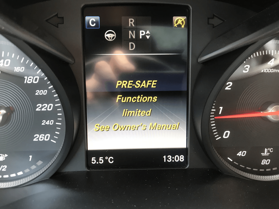 PRE-SAFE Function Limited