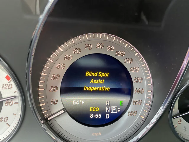 blind spot assist inoperative